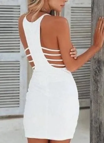 Boutique White Dress Small - Image 2