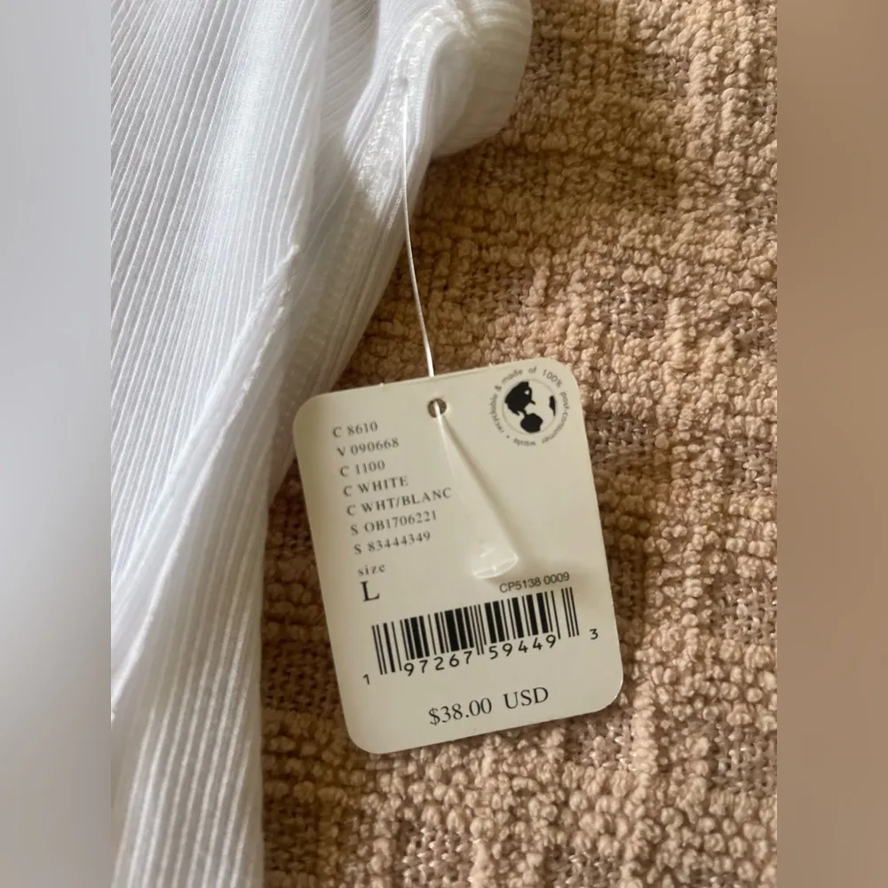 NWT Free People Movement Mind Over Matter Tank Top White Size L - Image 2