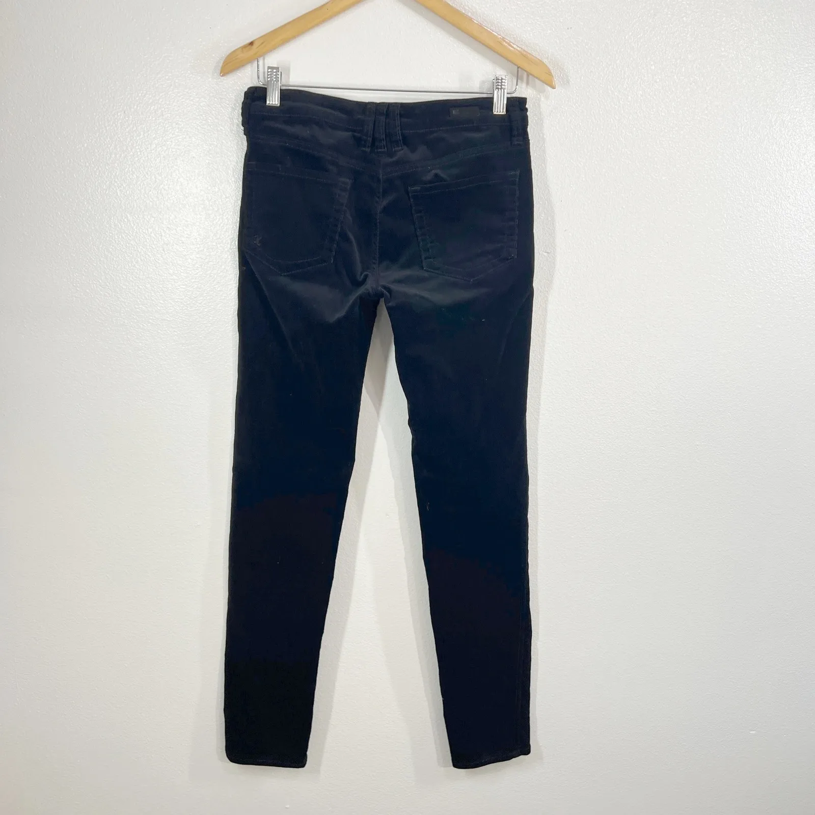 KUT from the Kloth Diana Skinny Black Corduroy Pants Size 4 - Image 3