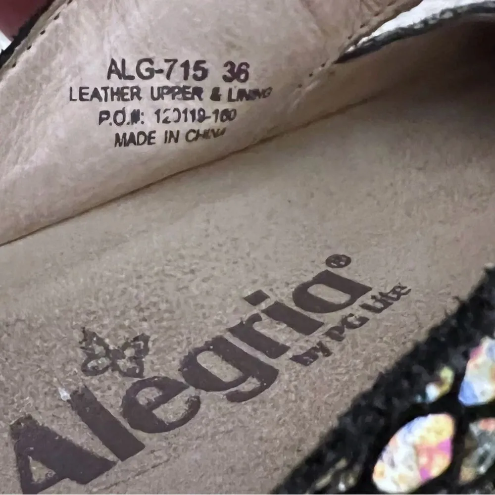 Alegria by PG Iridescent Mermaid Print Slip-On Clogs Women’s Size 36 6-6.5 - Image 7