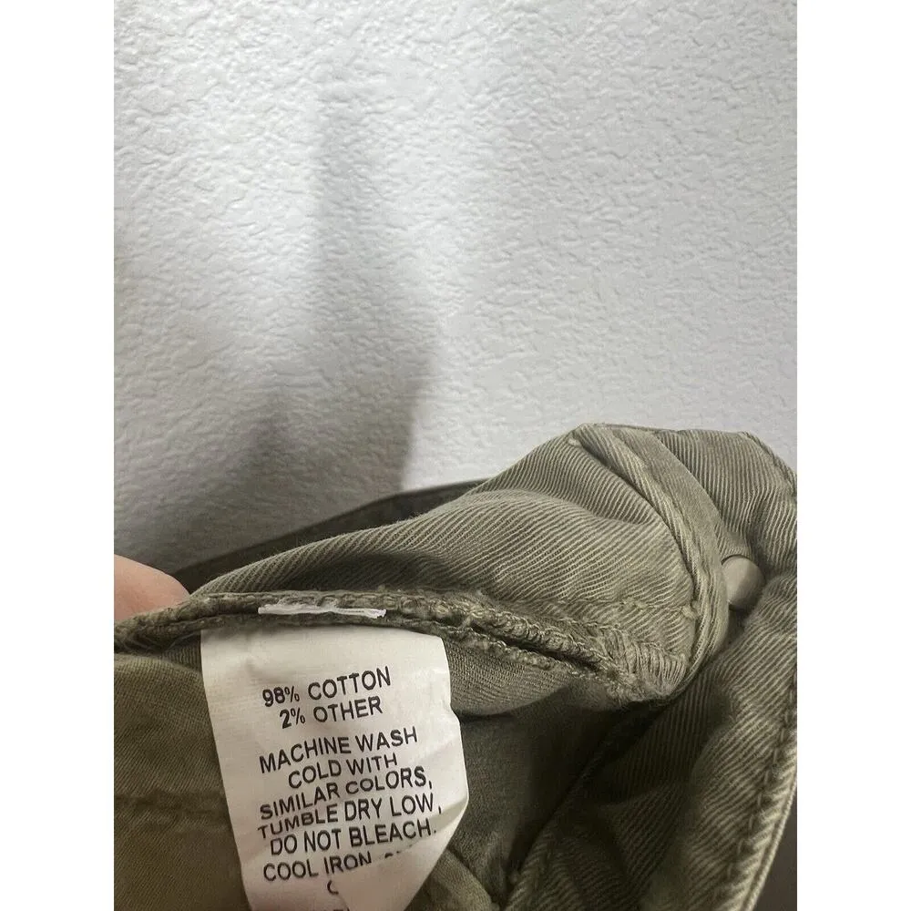 Nili Lotan Moto Military Pants Size 6 Olive Green Zip Hems - Image 5