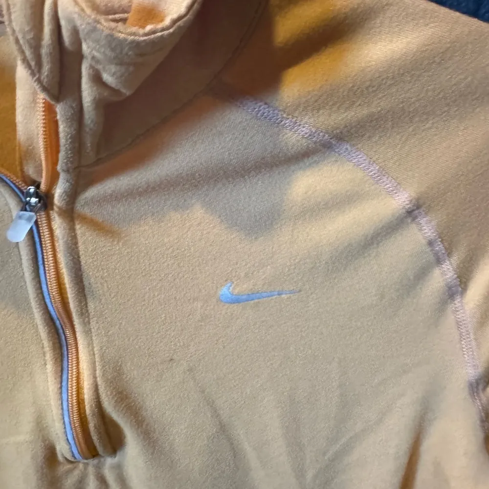 Nike Fit Dry Golden Orange Quarter-Zip Top - Image 3