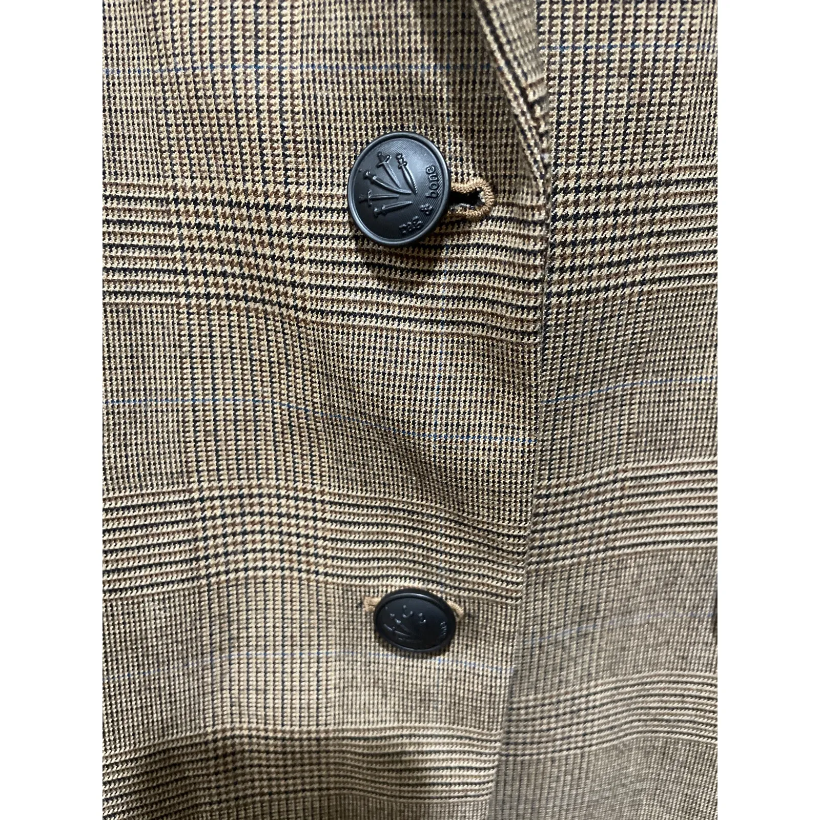 Rag & Bone Marisa Prince of Wales Checked Wool Blend Tweed Blazer‎ Size 4 - Image 7