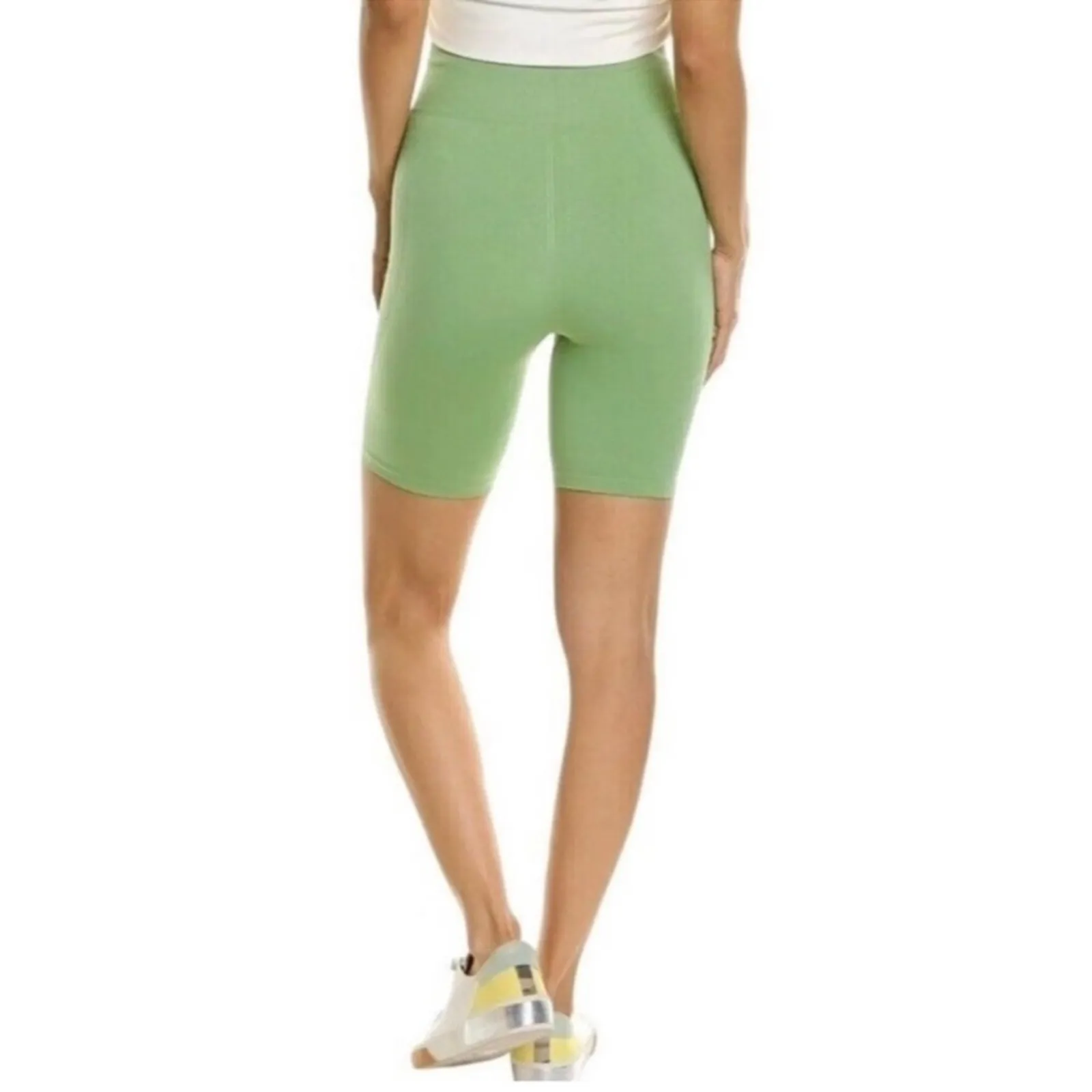 WeWoreWhat Solid Seamless Biker Shorts NWT Women’s Large | Fair Green - Image 2
