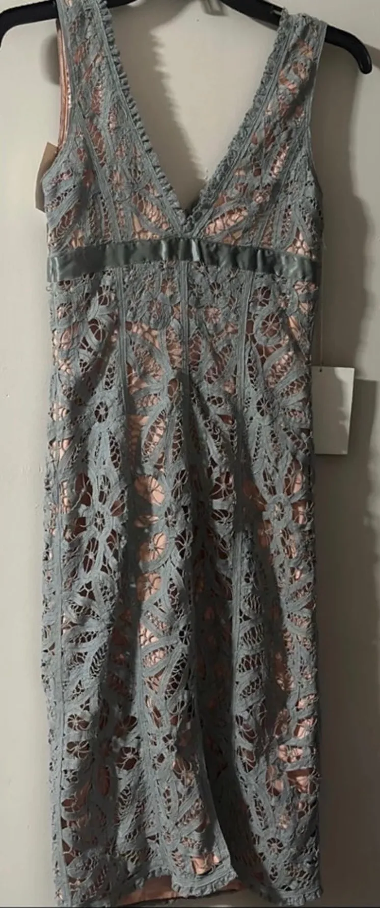 Betsey Johnson Rare Vintage Blue Lace Dress NWT Size 2 - Image 3