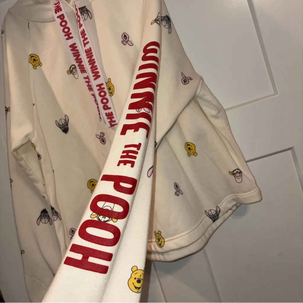 Disney Winnie the Pooh crop hoodie sweatshirt xxxl - Image 2