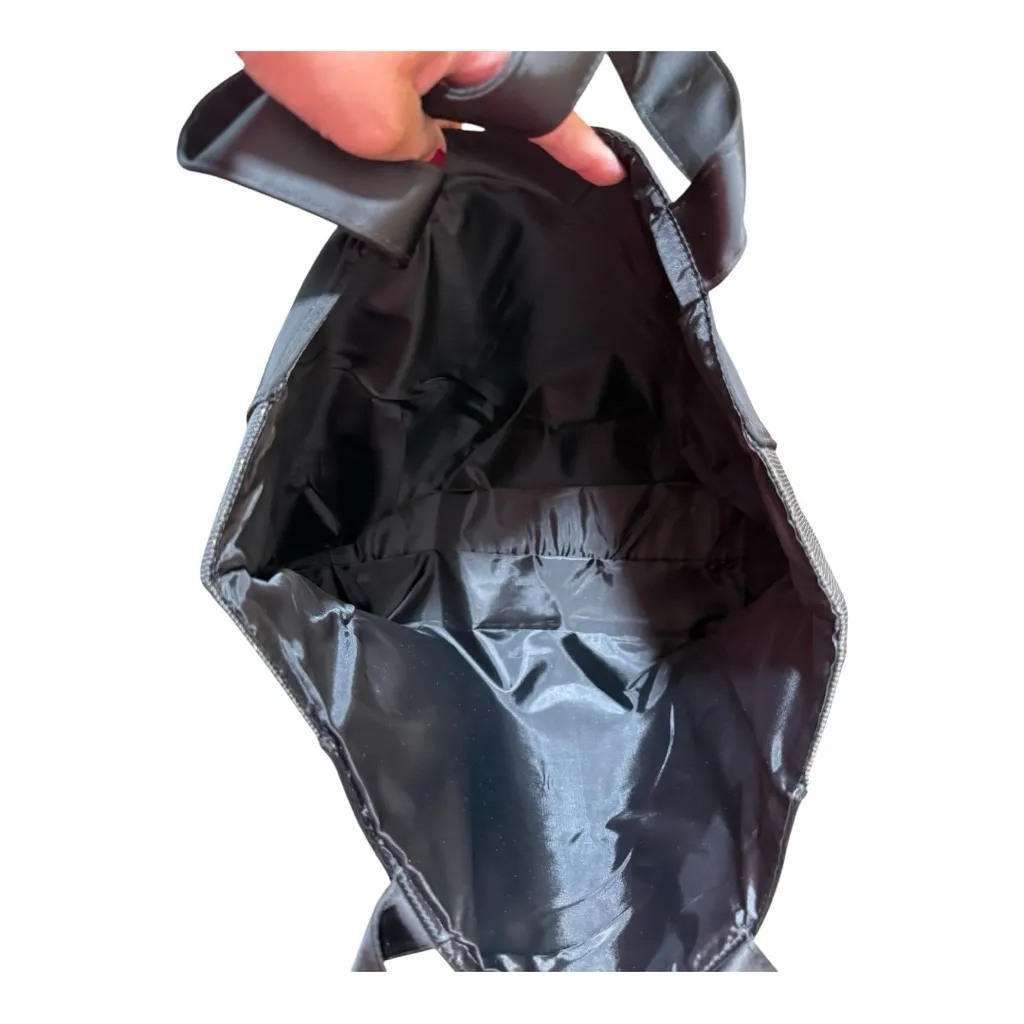 Coach Fragrance Black & Gold Sparkle Satin Lined Tote Shoulder Bag NWT - Image 6