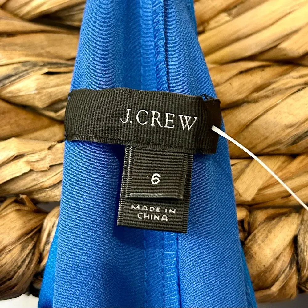 NWT J. Crew Carrie Dress in Cobalt Blue Size 6 - Image 11