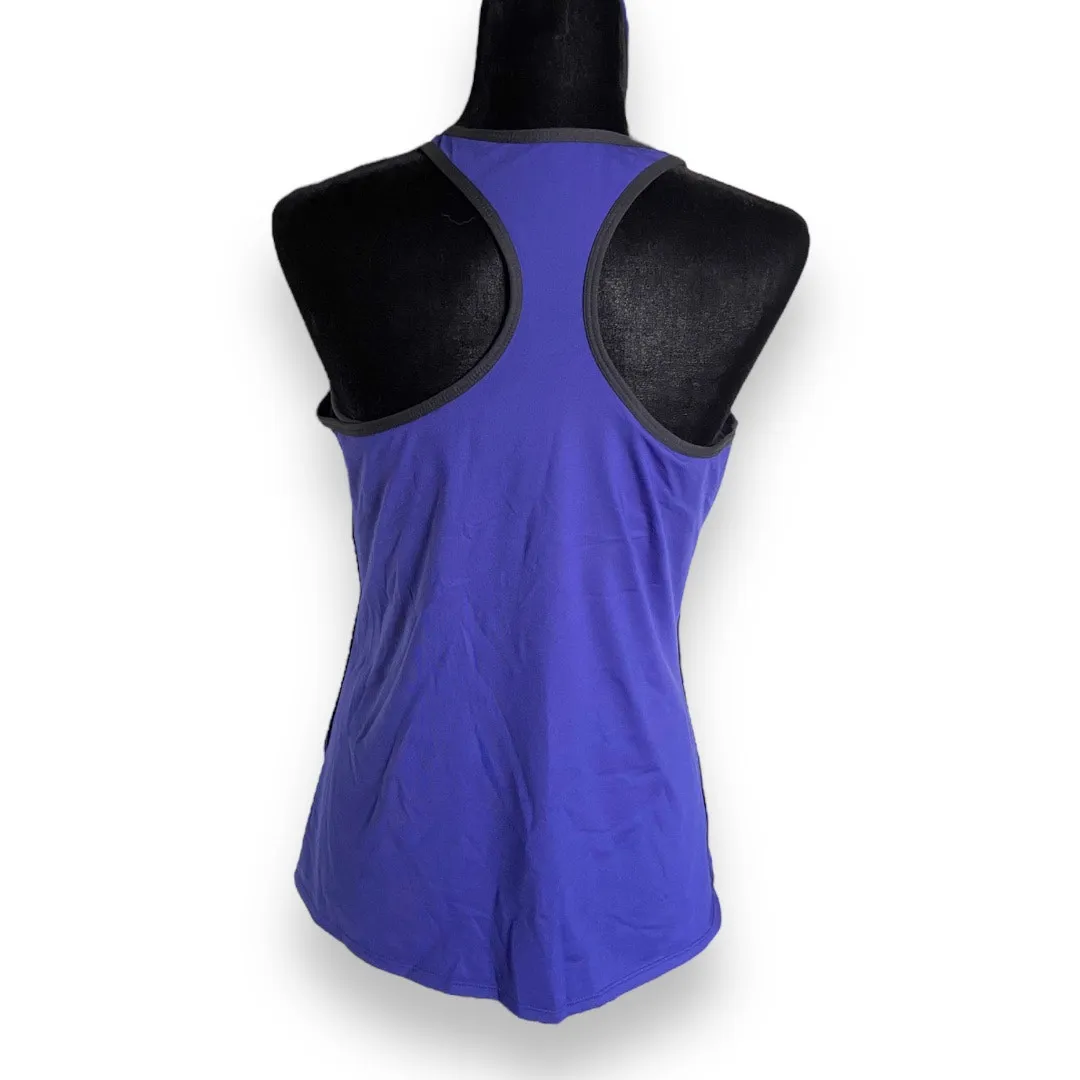 Fabletics Womens Tank Top Size XL Blue Black Neve‎ Built In Bra NEW - Image 4