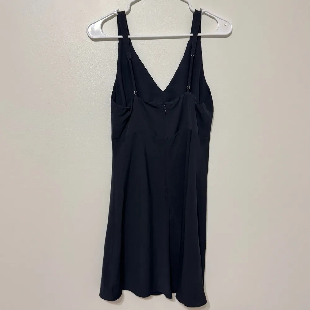 Abercrombie & Fitch Little Black Dress Size Medium V Neck Mini Flowy - Image 6