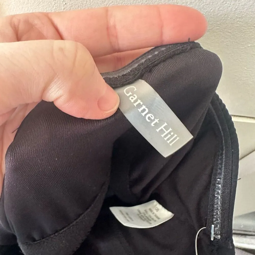 Garnet Hill Women’s Small Black One Piece Swim Dress New NWT - Image 9