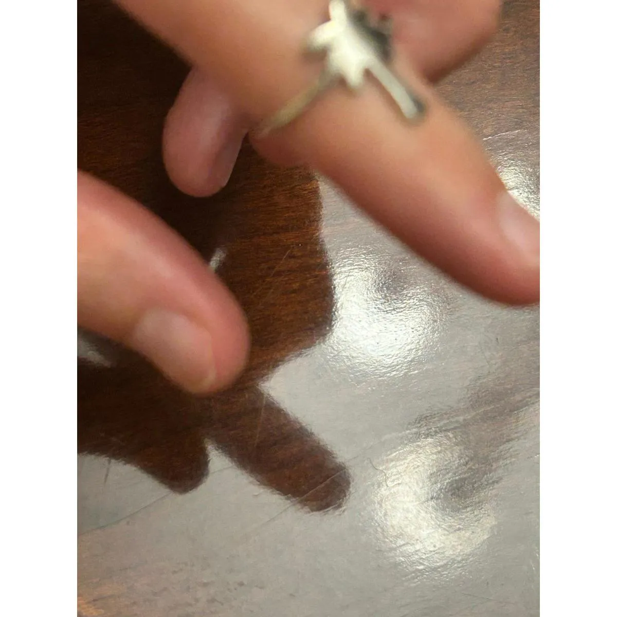 ring band sterling silver 925 beautiful unique lot a74 size 4.75 - Image 5