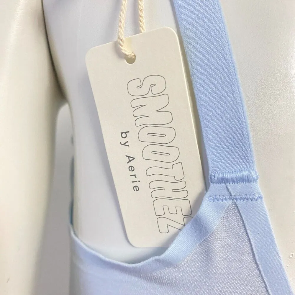 Aerie  Smoothez Microfiber Unlined Balconette Bra Blue 34D Underwire NWT - Image 5