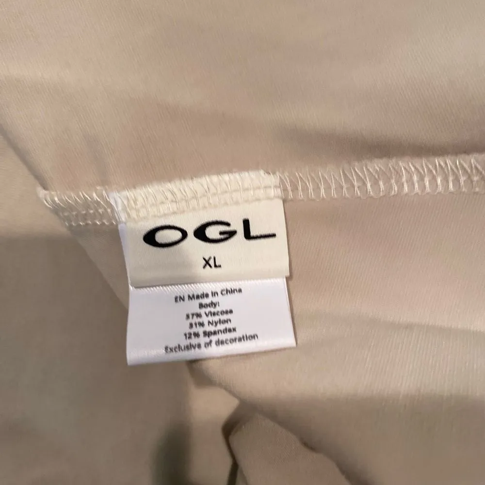 #155 OGL Stretch Maxi Collared Dress Size XL - Image 9