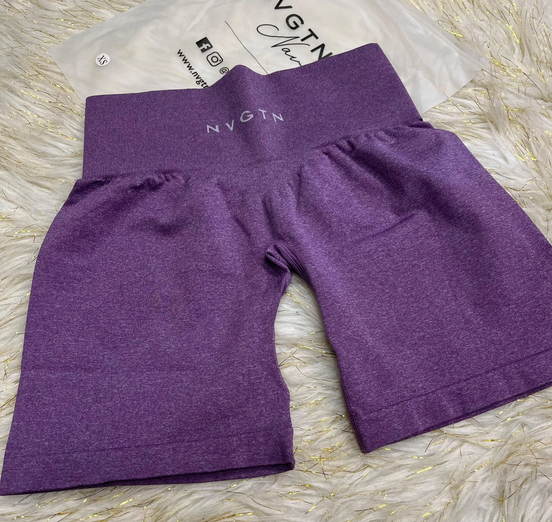 NVGTN Pro Shorts Violet Small - Image 2