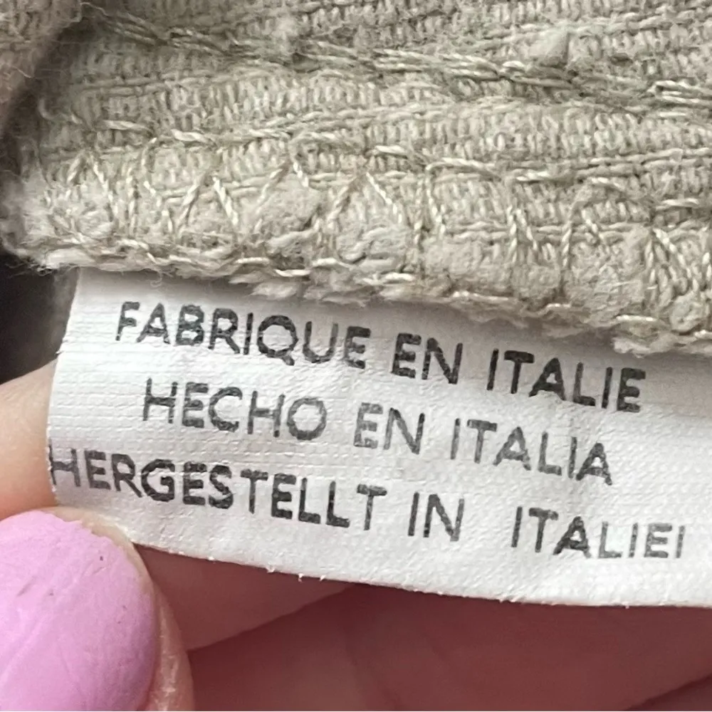 Brandy Melville Y2K corduroy beige ivory bootcut pants, one size back slit - Image 4