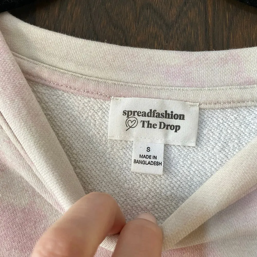 The Drop Pastel Tie Dye Pullover Sweatshirt Size Small - Image 5