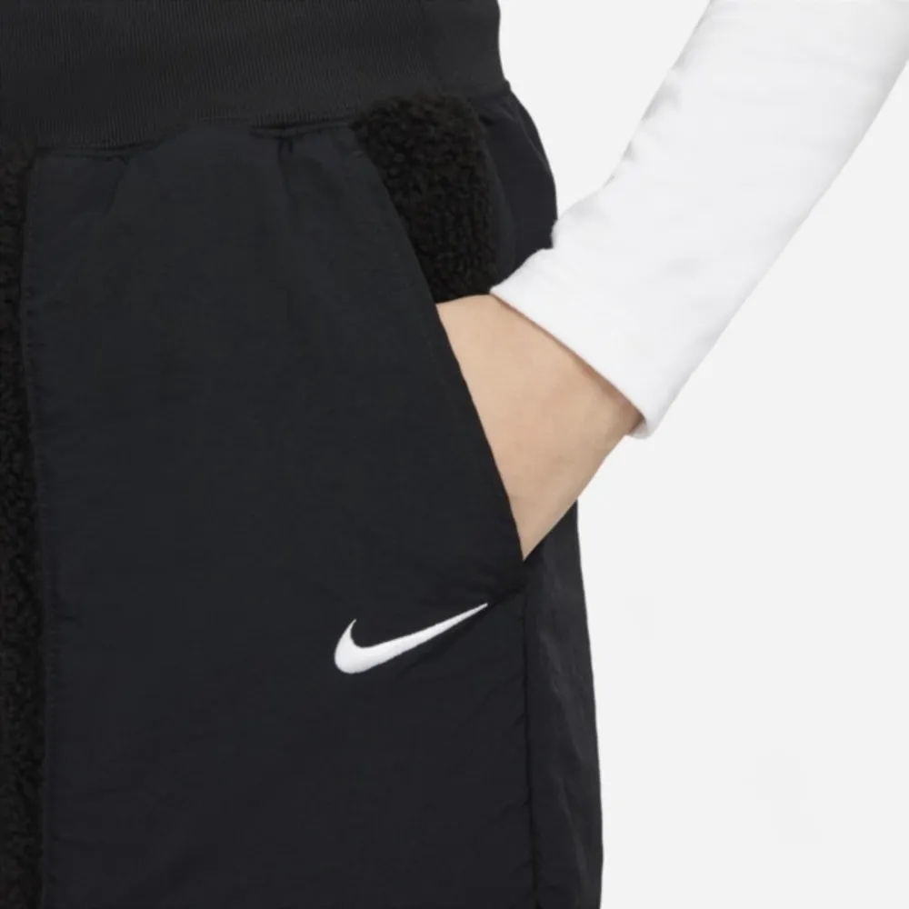 Nike Sportswear Essential Faux Fur Trim Woven High Rise Pants - Image 5