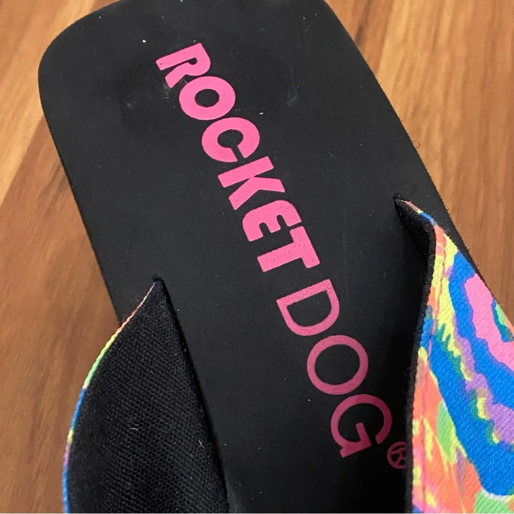 ROCKETDOG Rainbow Multicolored Platform Wedge Flipflop Sandals Size 8 - Image 15