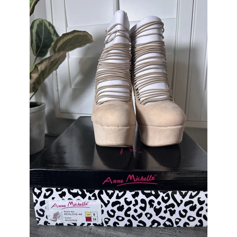 New: Anne Michelle ReaLove Nudiks Color High Heel Stiletto Pumps 5.5” Heels - Image 5