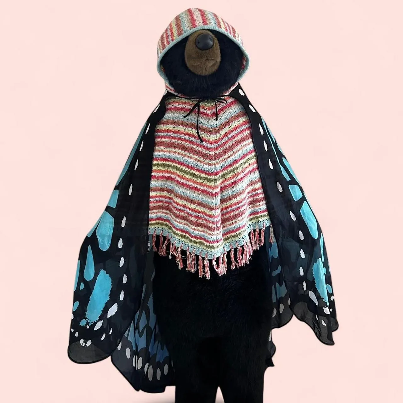 Blue butterfly wings cape - Image 5