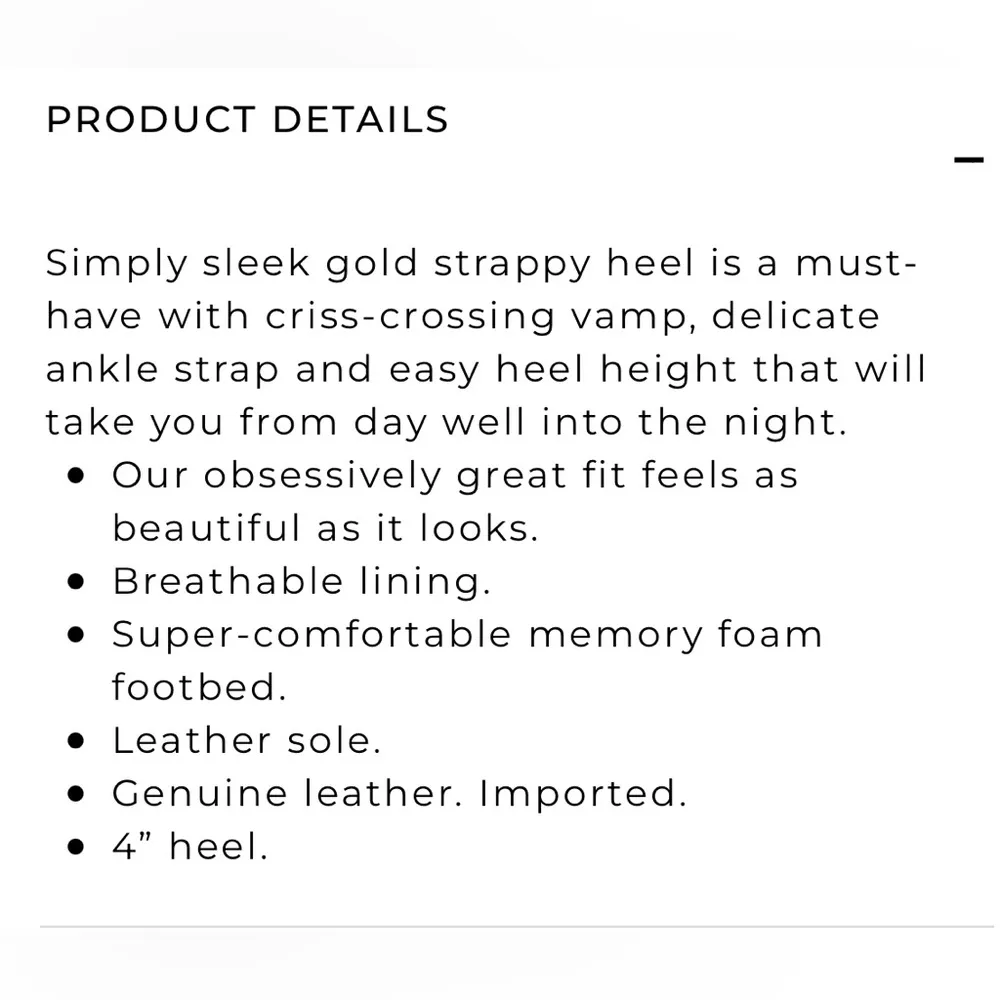 White House Black Market Gold High Heels - Image 5