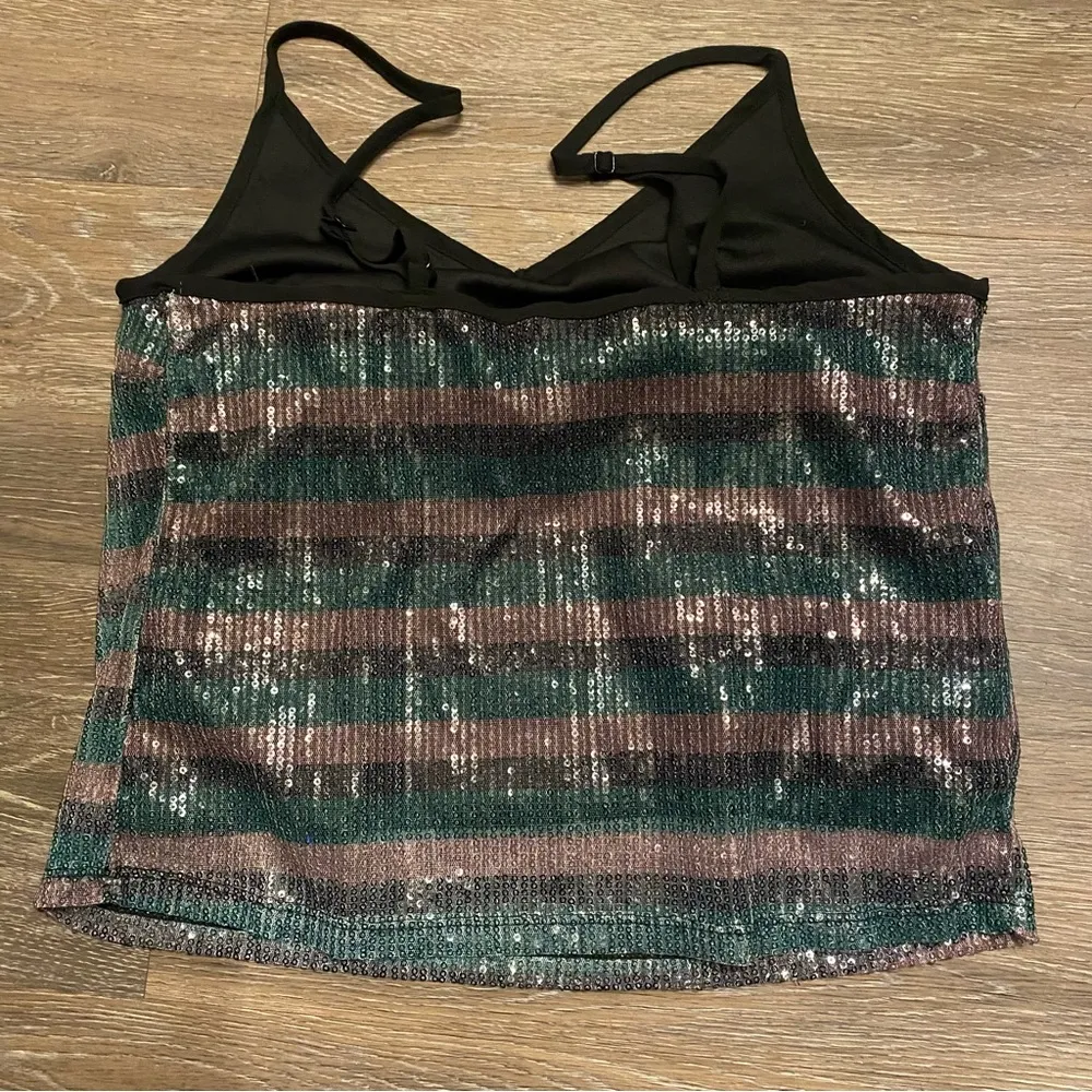Wild Fable Cropped Sequin Tank Top Size XS - Image 4