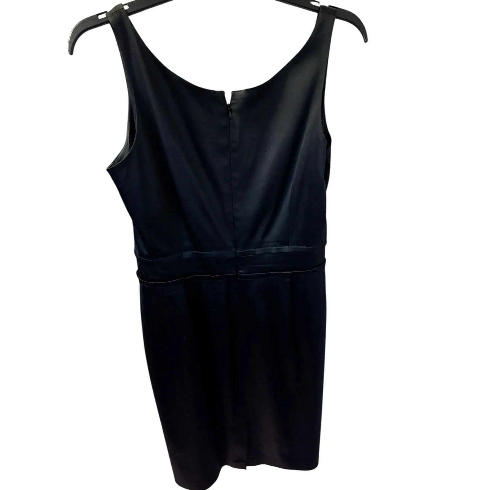 Talbots Satin Sleeveless Sheath Cocktail Party Holiday Midi Dress Size 10 - Image 2