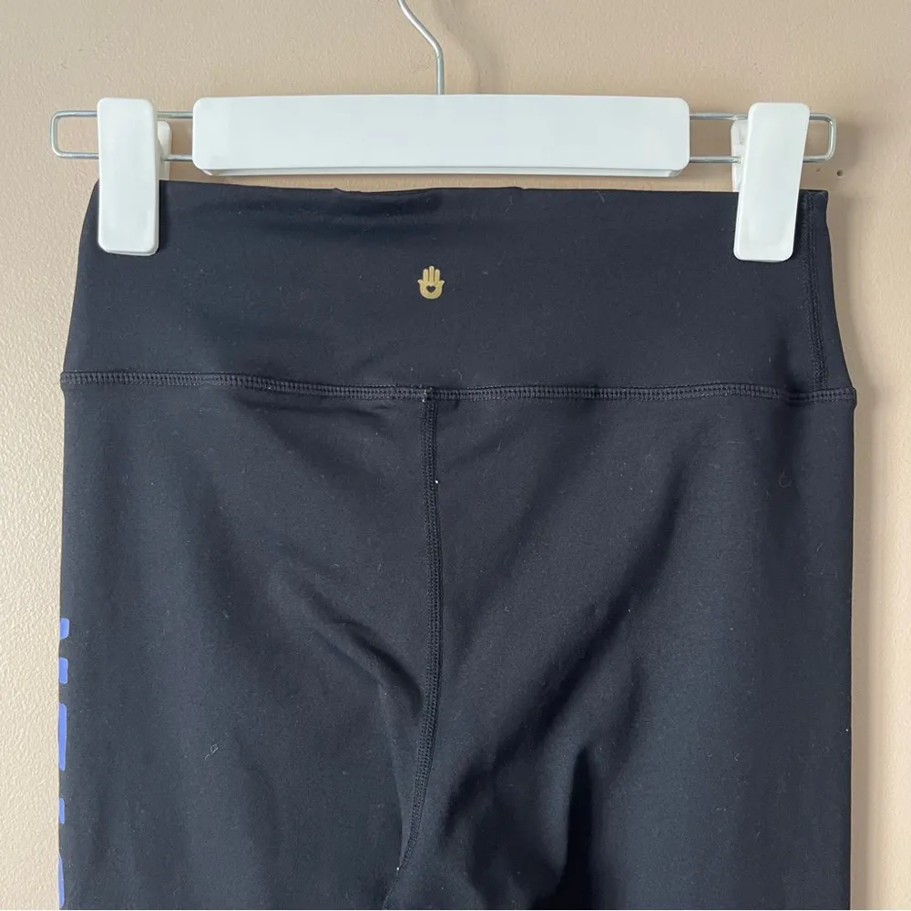 SPIRITUAL GANGSTER | Black Varsity Reana 2.0 High Waisted Leggings Sz X - Image 5