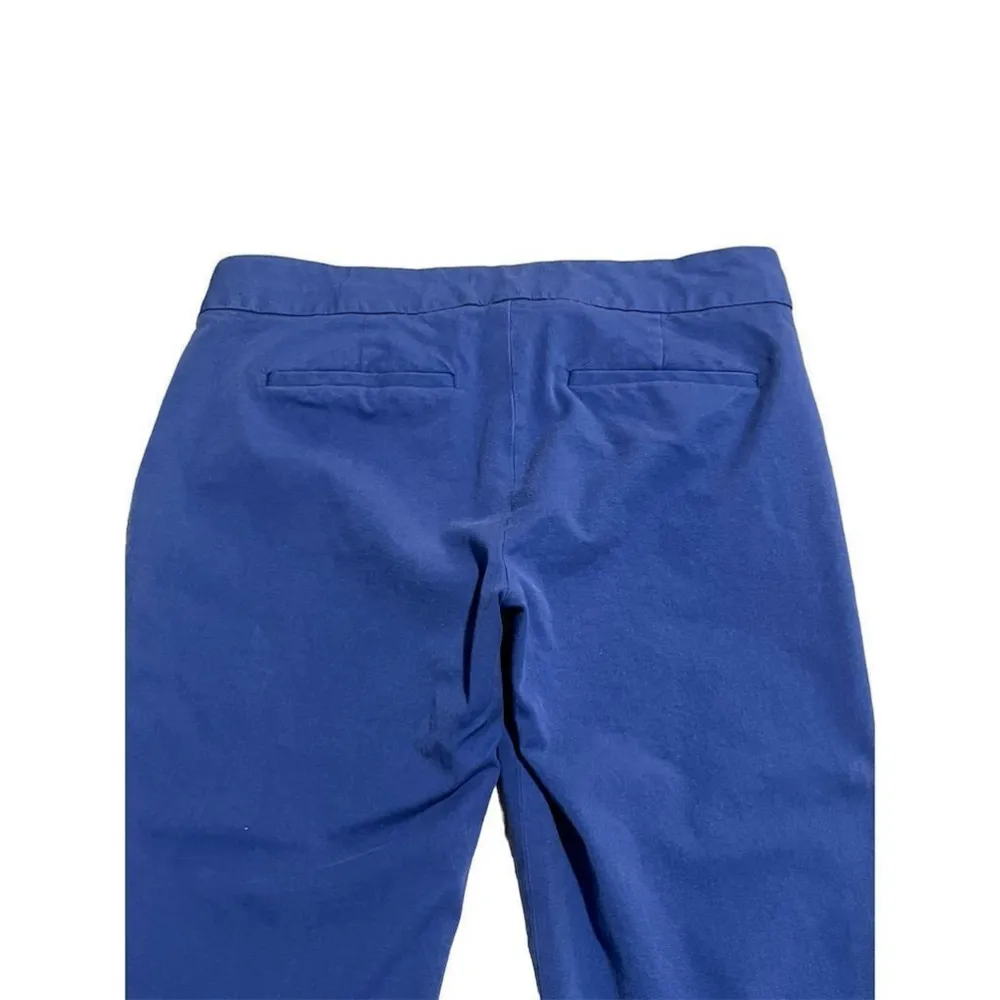 J.Crew Croppped Pants Women's Size 0P Blue Stretch Dress Workwear Straight Leg - Image 7