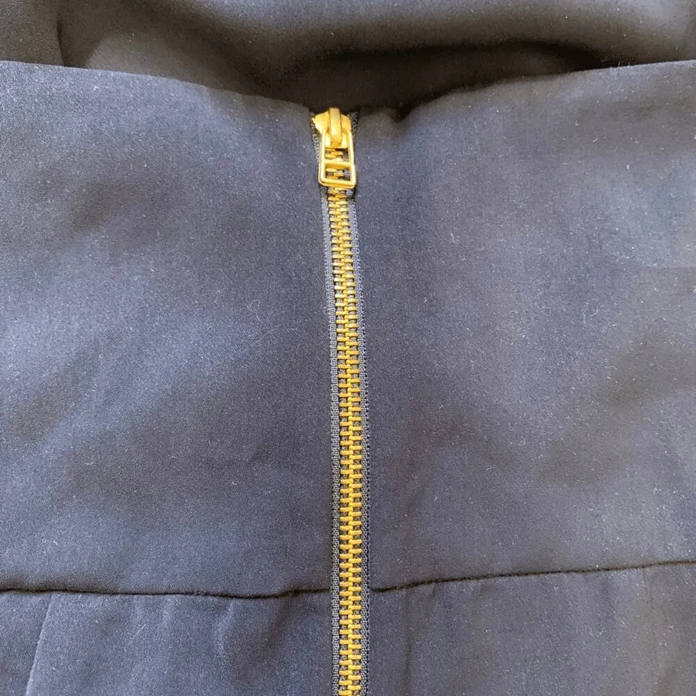 Shona Joy Revolve Knot Draped Halter Dress Navy Blue Maxi 4 Cocktail Formal - Image 9