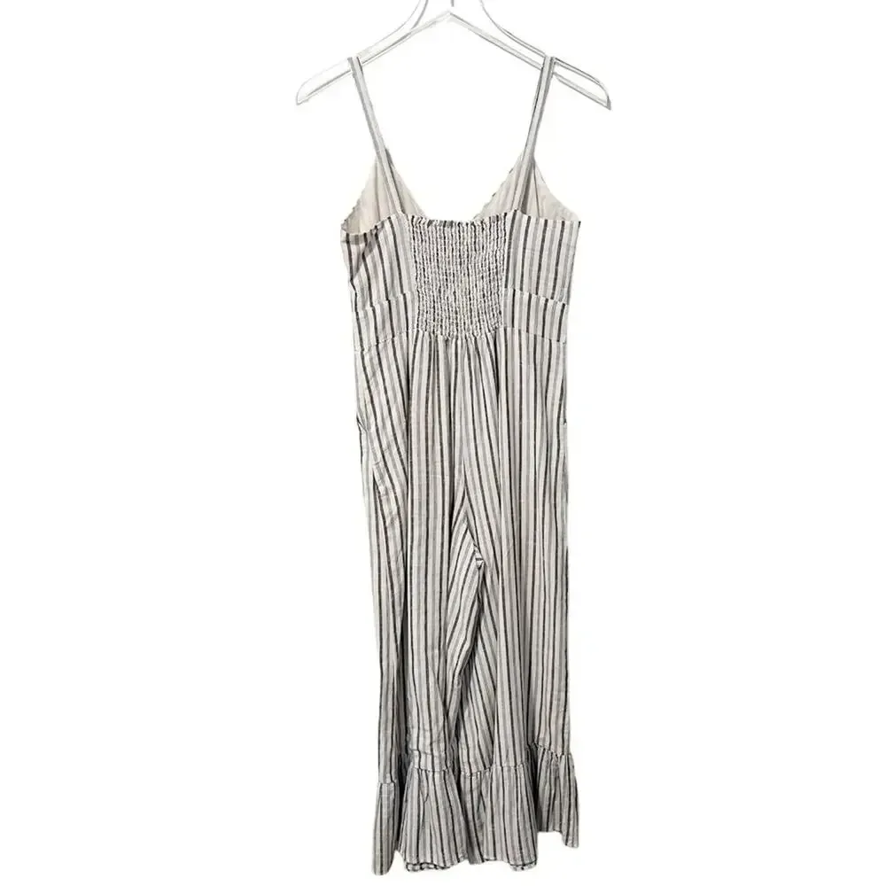 LOVESHACK FANCY Edeline Striped‎ Jumpsuit Ruffle Hem - Image 5