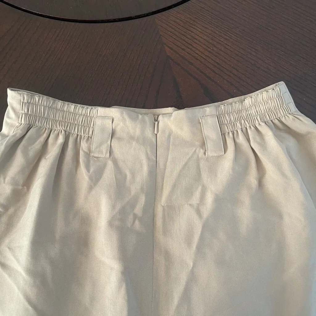 August Silk Cream Maxi Skirt - Image 3