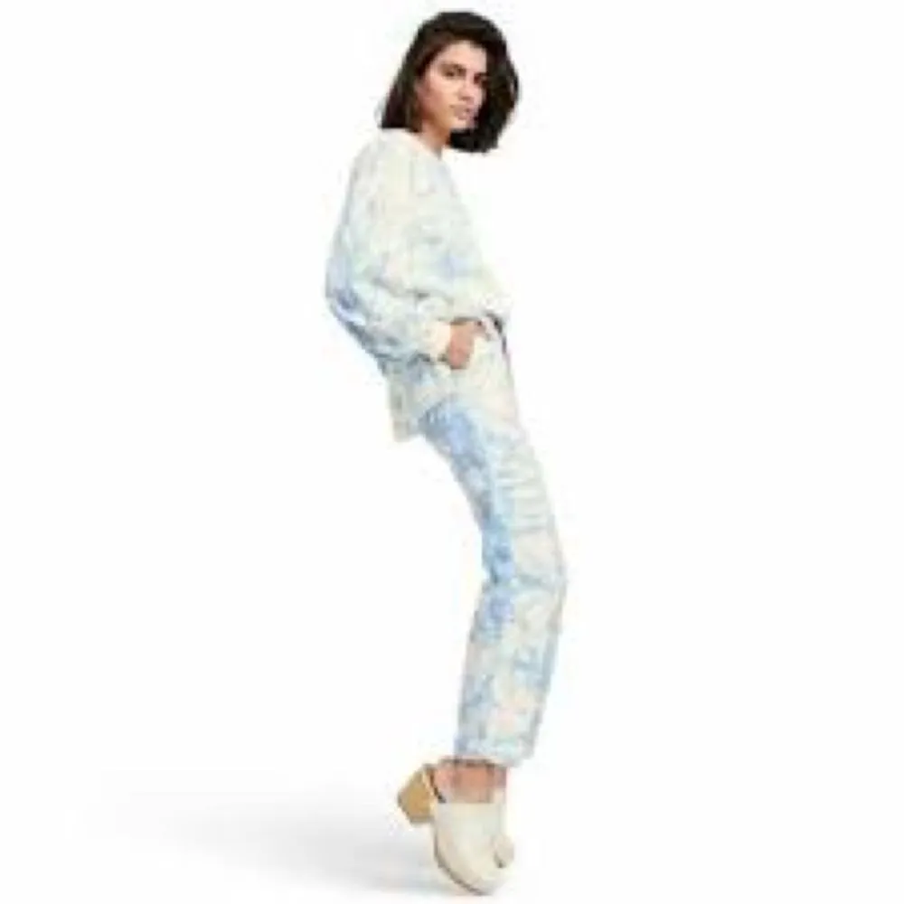 Rachel Comey for Target Blue & White Marble Tie Dye Jeans - Image 3