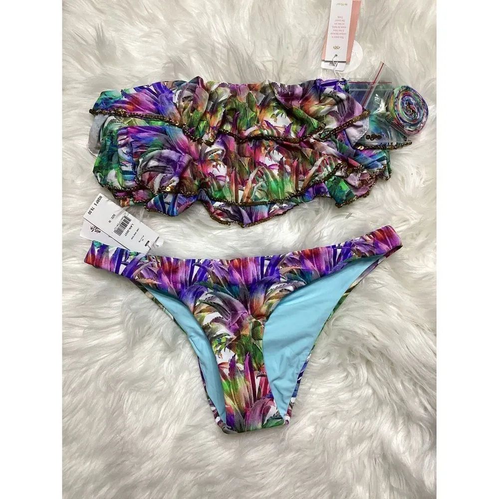 New. Pilyq Lanai bikini set. D-top/M-bottoms - Image 8