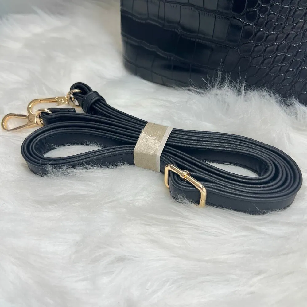 New Women’s AOTA Elena Bucket Bag Black - Image 4