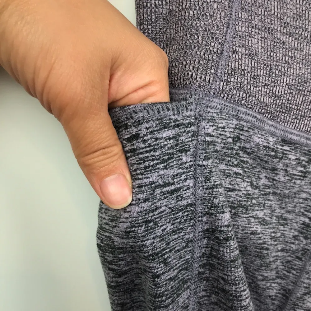 Calia by Carrie Underwood Women’s Athletic Ruched Lavender Black Leggings - Image 4