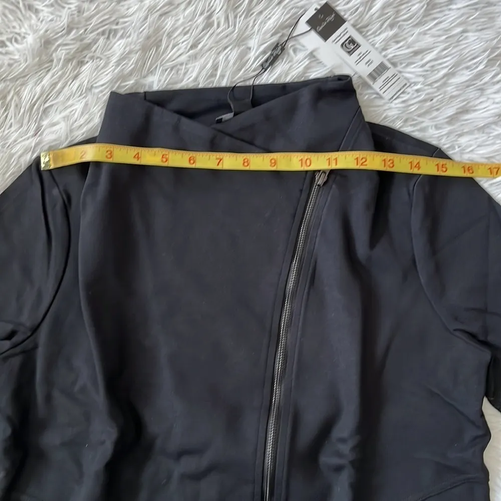 CHARLIE PAIGE Black long sleeve zip up Women’s Jacket size S/M - Image 6