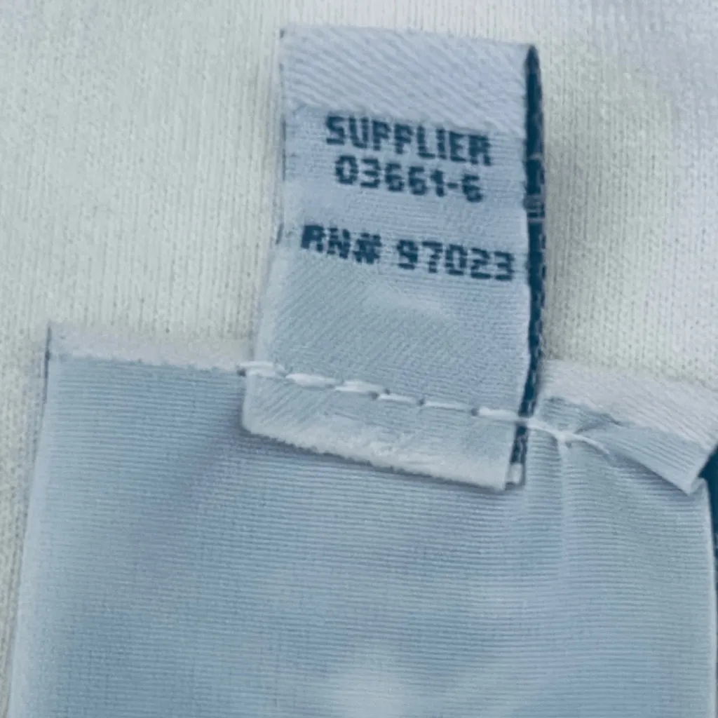 St John's Bay T-Shirt Women Ivory Mock Neck Long Sleeve Button Detail Classic - Image 5