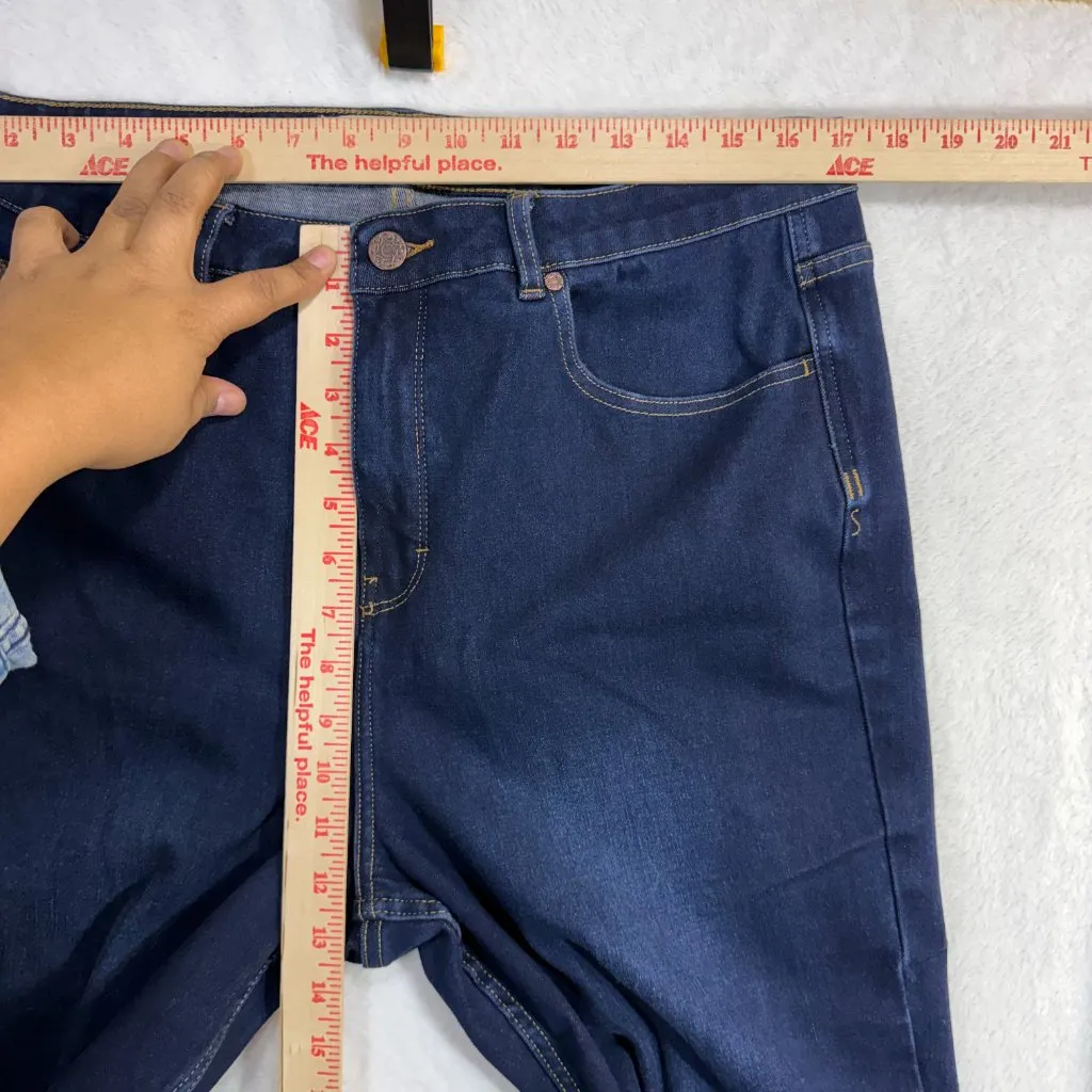 Soft Surroundings 16 Dark Wash Jeans High Rise Stretch Classic Comfort Office - Image 9