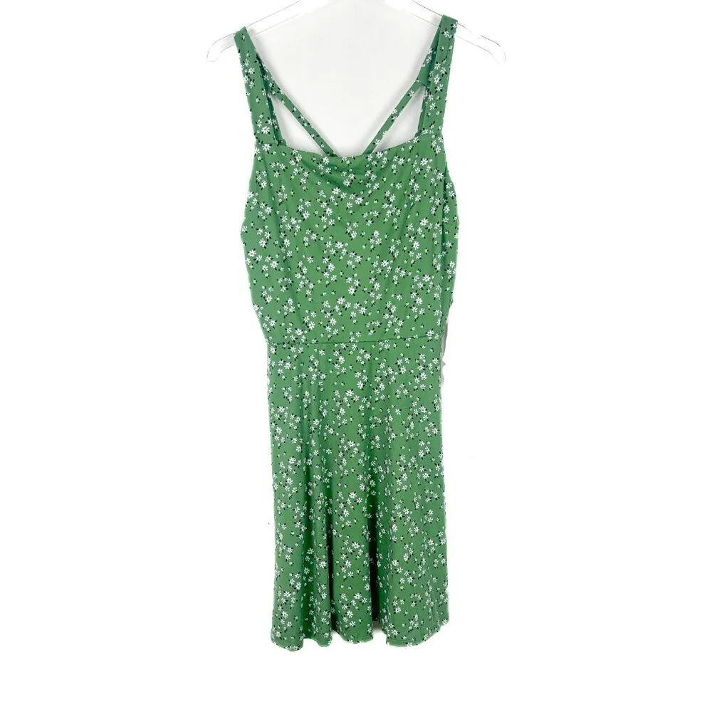 NWOT Stitch Fix Desiree Strappy Floral Sleeveless Dress Green Size Large L NEW - Image 2
