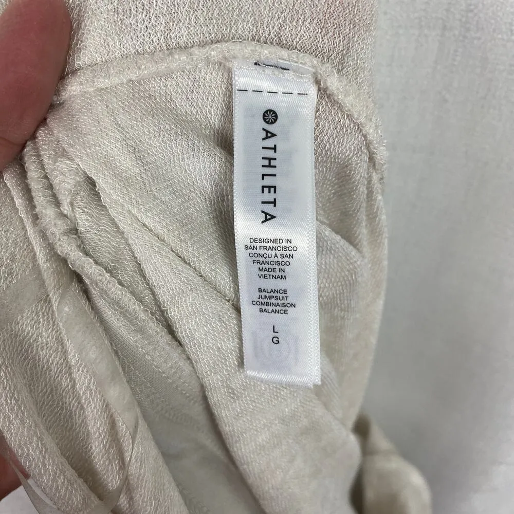 Athleta Cream Balance Jumpsuit Sz.L - Image 12