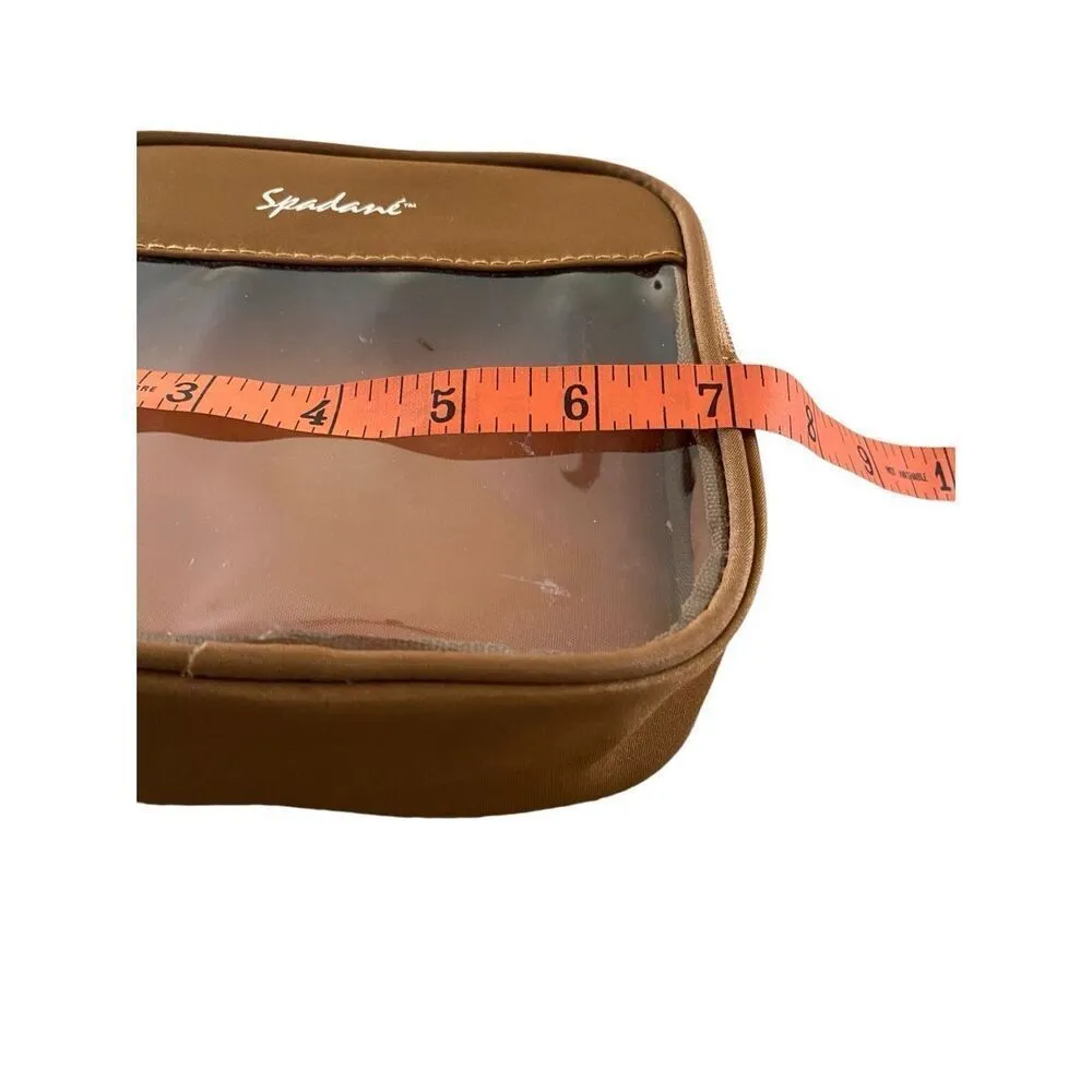 Spandane Beauty Cosmetics Travel Pouch Bag Makeup Case Toiletry Beauty Brown - Image 8