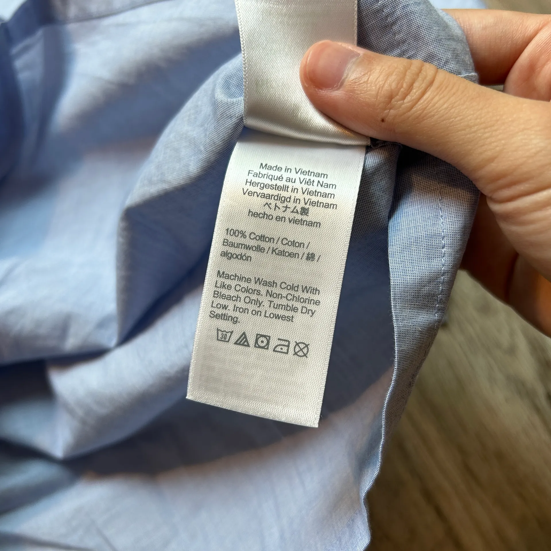 J. Crew Oversized Button Down PJ Top Light Blue Size XXS NWT - Image 5