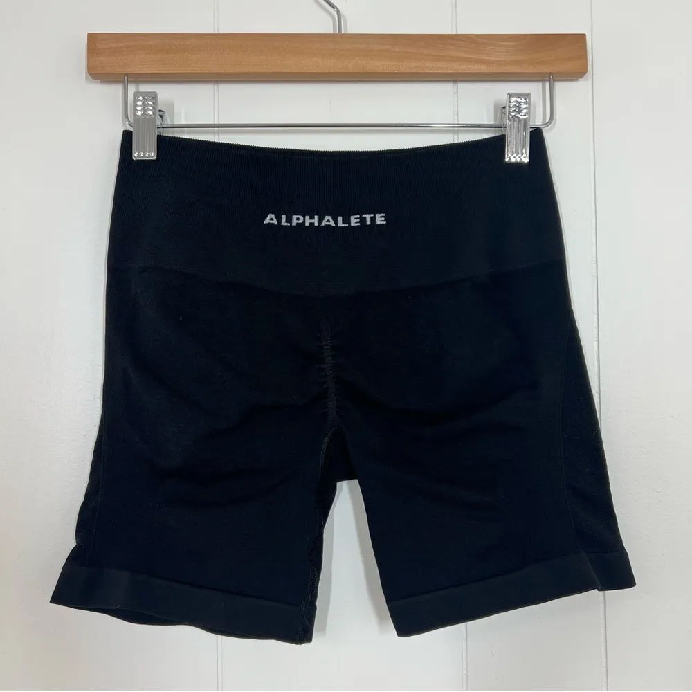 Alphalete Black Bike Shorts - Image 3