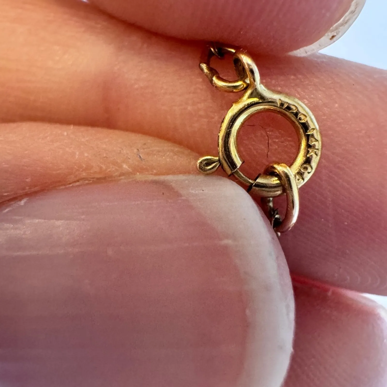 Vintage Black Hills Gold Butterfly Necklace 14k Gold Chain w/ 10k Gold Pendant - Image 4