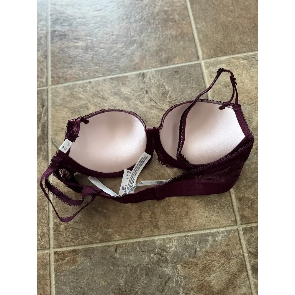 Pink Victoria’s Secret Wink Push-up Balconette Bra Wild Rose Size 32C - Image 11