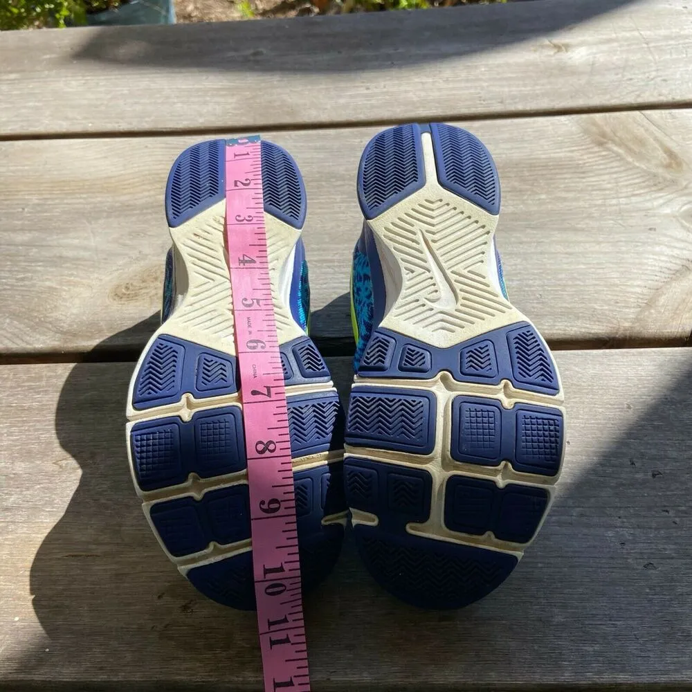 Nike Womens Sneakers Sz 6.5 In-Season Print Blue Lagoon Volt Royal Blue Training - Image 11