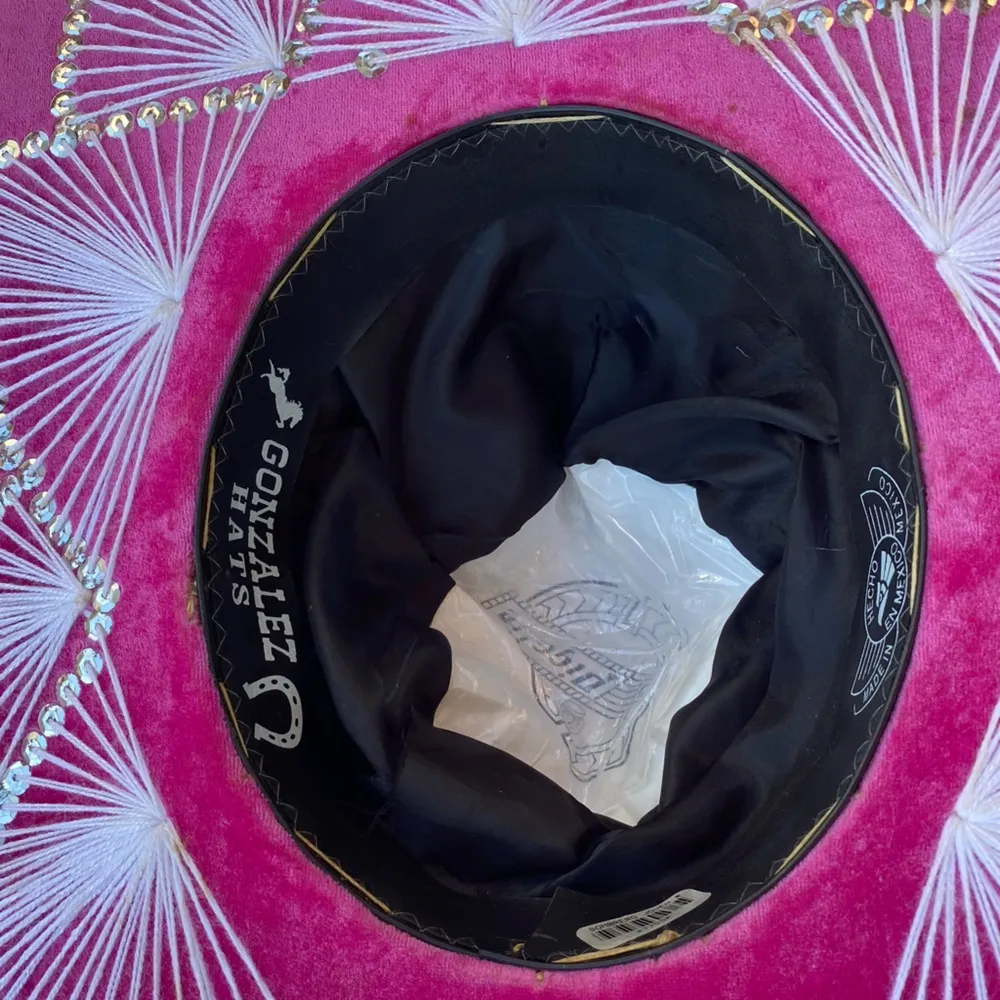 Gonzalez Authentic Mexican Sombrero Hat Pink - Image 5
