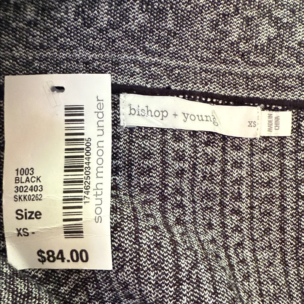 Bishop + Young Black and White Geometric Print Knit Pencil Skirt NWT - Image 7